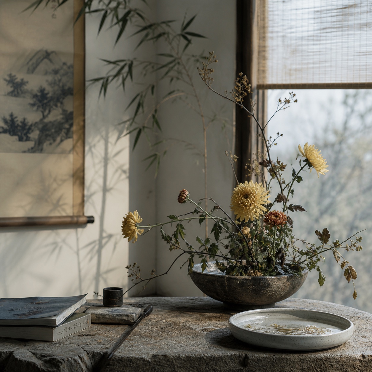 「東籬秋菊」